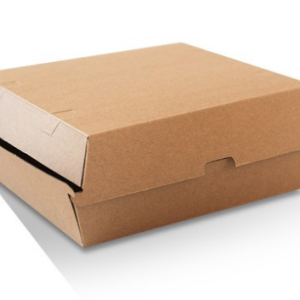 Corrugated Enviro Clamshell PLAIN "Dinner" (170 x 160 x 80 mm)